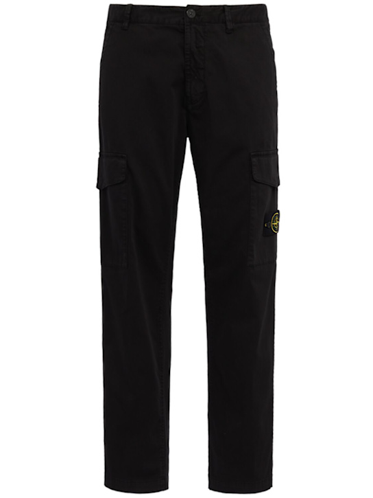 Stone Island: Logo cotton regular pants