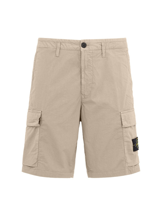 Logo cotton slim shorts