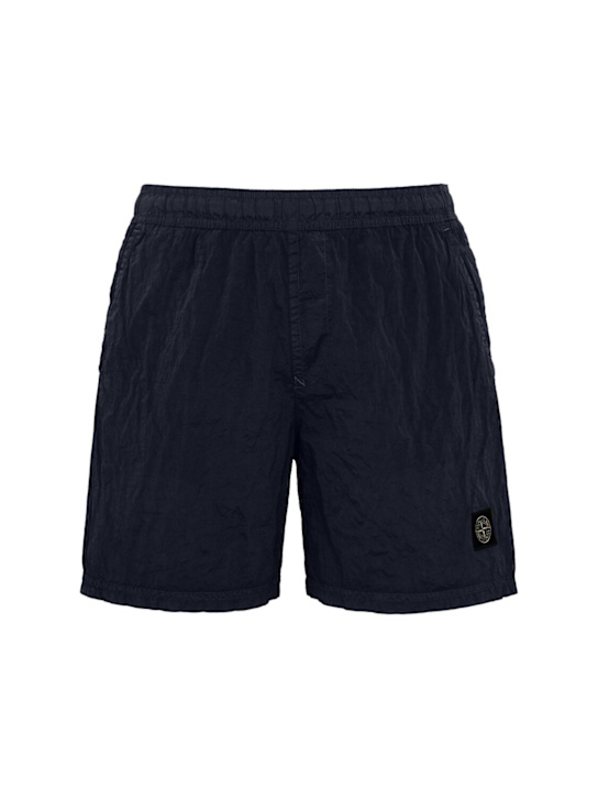 Stone Island: Logo nylon shorts