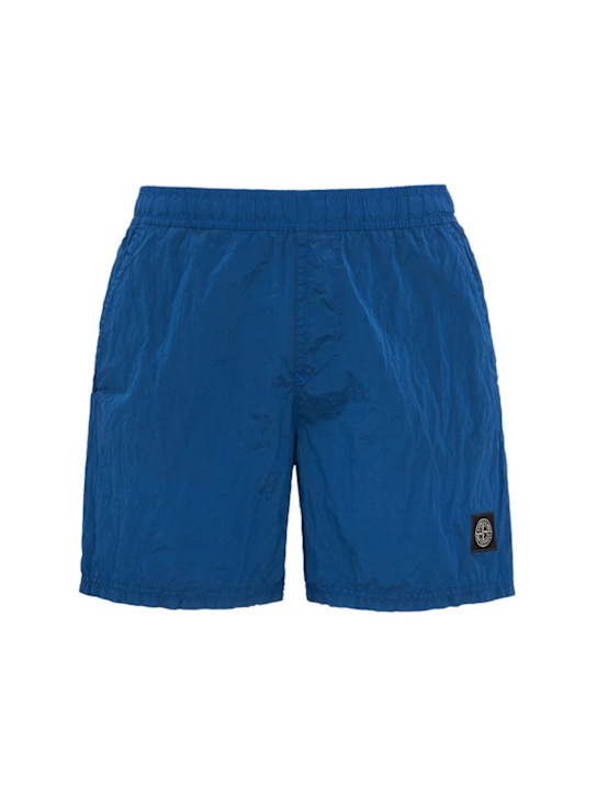 Stone Island: Logo nylon shorts