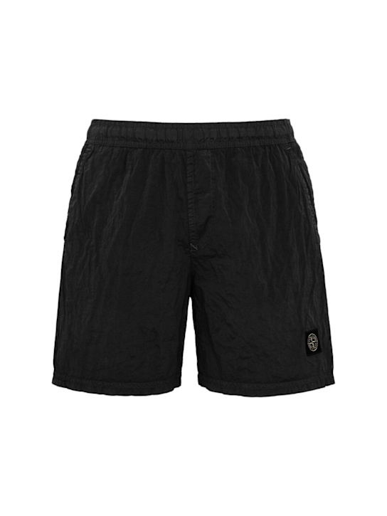 Stone Island: Logo nylon shorts
