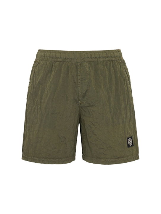 Stone Island - Logo nylon shorts