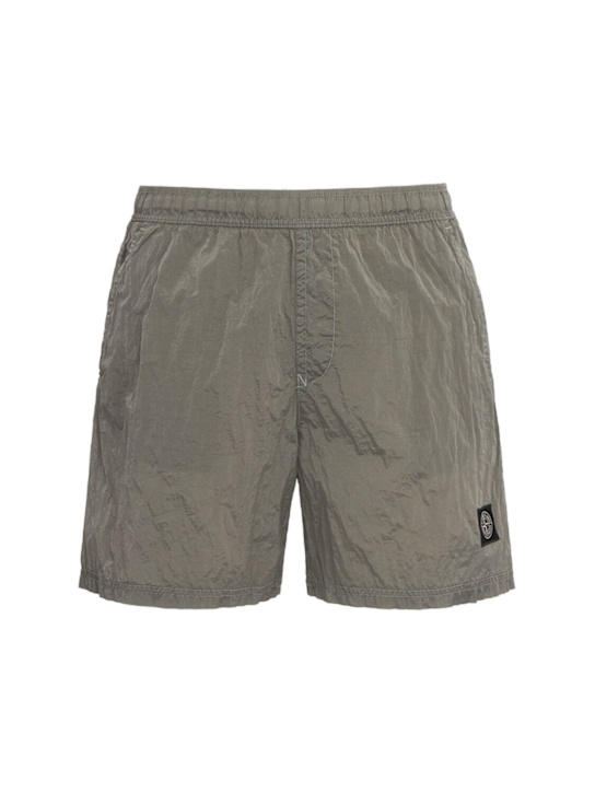 Stone Island - Logo nylon shorts