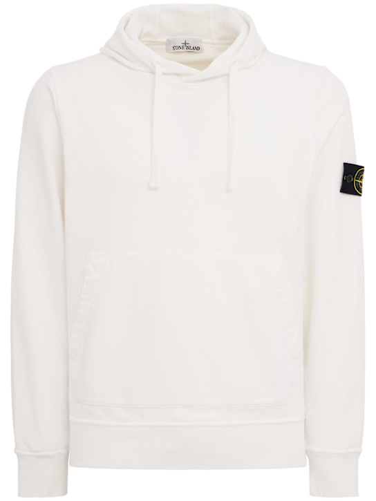 Stone Island: Logo cotton hoodie