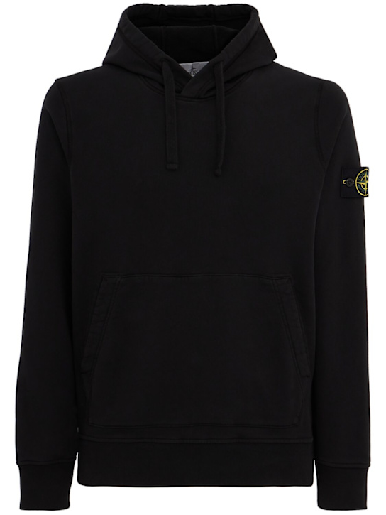 Stone Island - Logo cotton hoodie