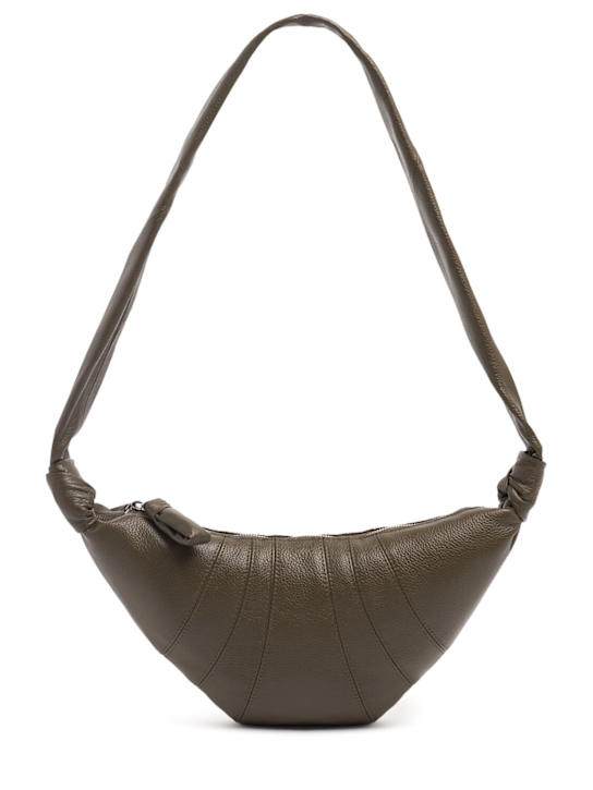 Lemaire: Small Croissant grain leather bag