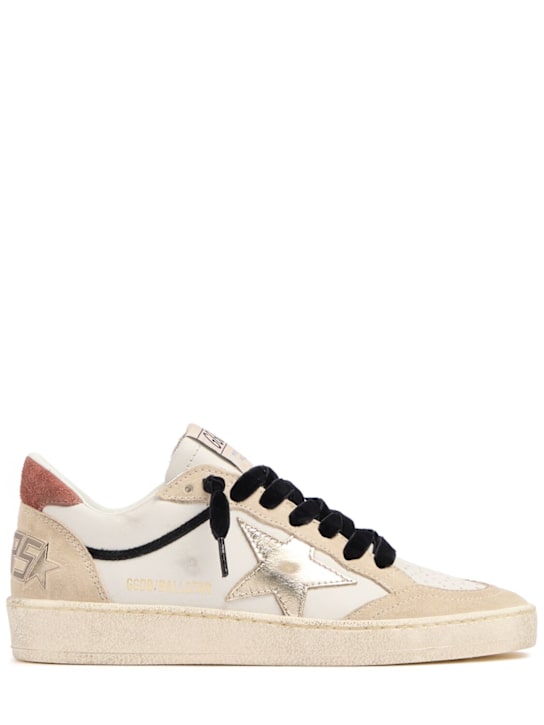 Golden Goose: Ballstar laminated leather sneakers