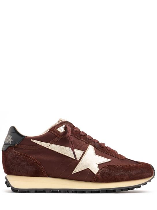 Golden Goose: Running marathon satin sneakers