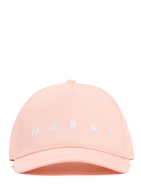 Marni Junior: Cotton canvas baseball hat w/ logo