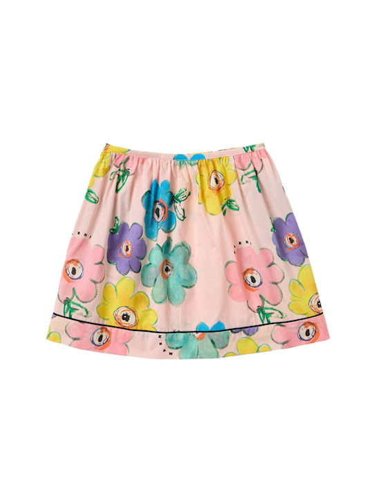 Marni Junior: Dessert Flower printed cotton skirt