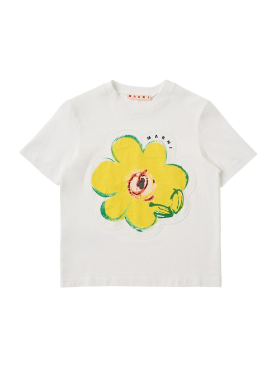 Marni Junior - Dessert Flower printed cotton t-shirt