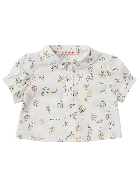 Marni Junior: Printed cotton shirt