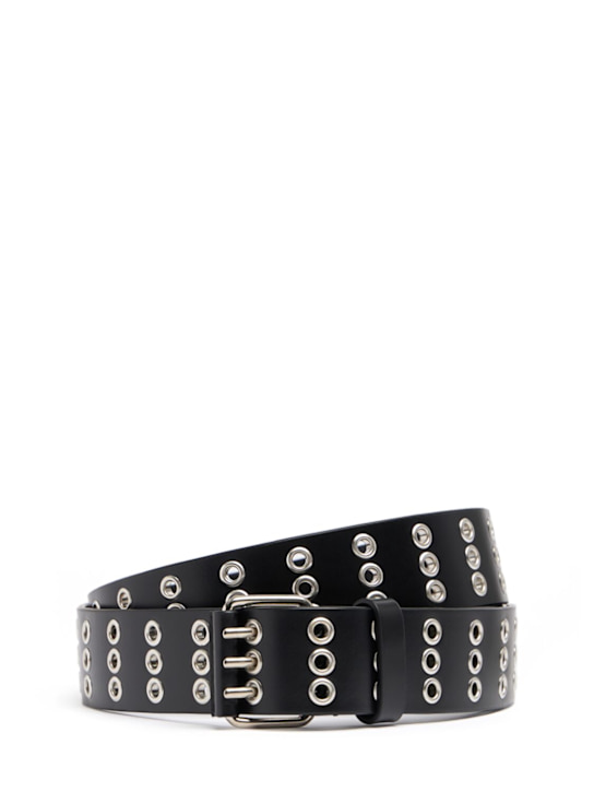 Ann Demeulemeester - 4cm breiter Ledergürtel mit Ösen „Ezra“