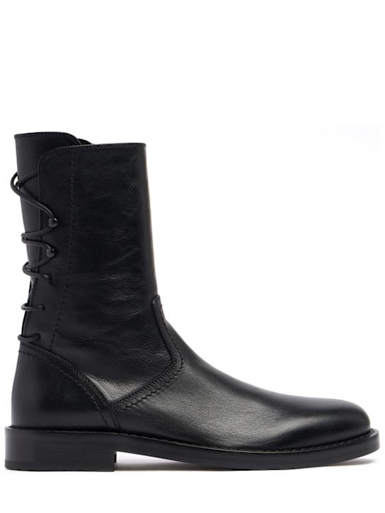 Ann Demeulemeester: Heiko back lace-up ankle boots
