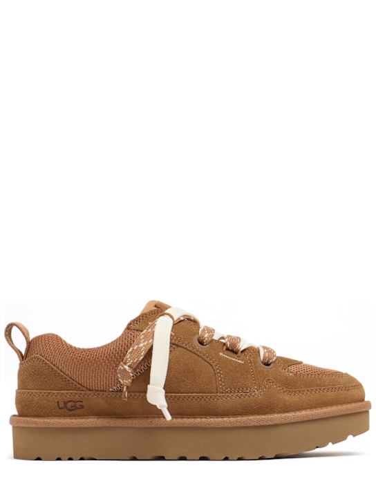 Ugg: Lowmel suede lace-up sneakers