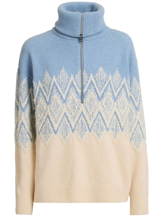 Varley - Hedda Fairisle half-zip sweater
