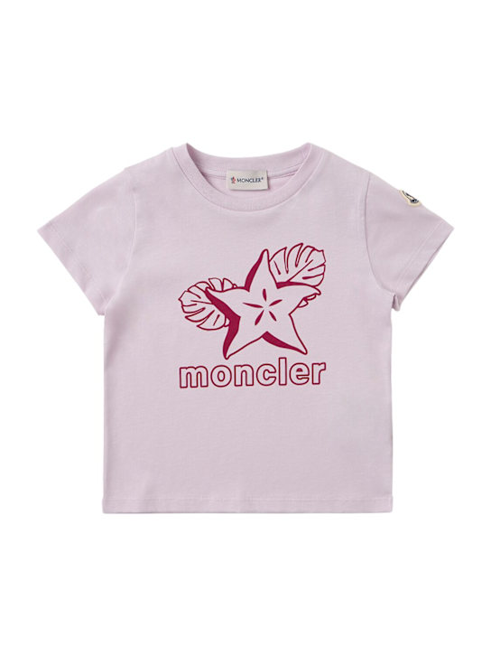 Moncler: Logo cotton t-shirt