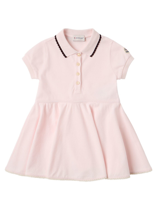 Moncler - Pleated cotton polo shirt dress