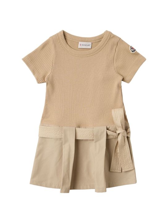 Moncler: Bow cotton dress