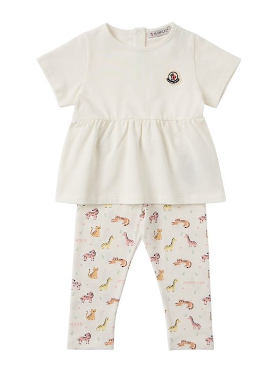 Moncler - Animal print cotton set