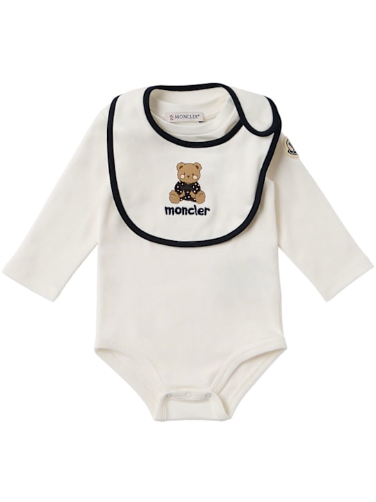 Moncler - Teddy bear logo cotton set