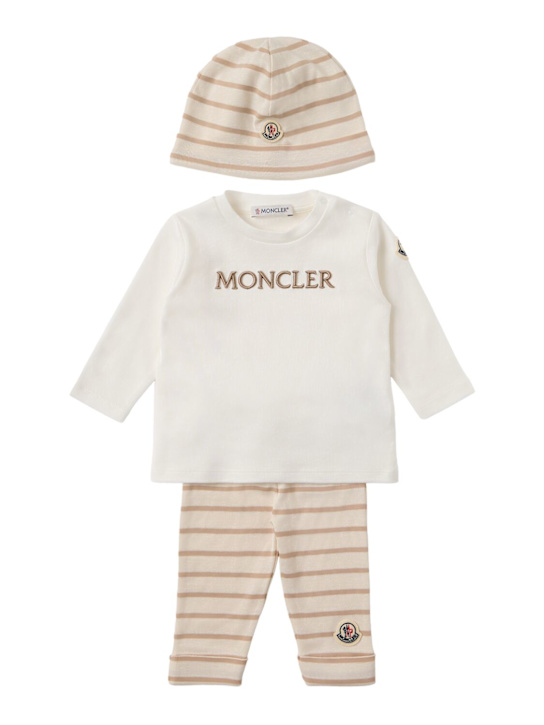 Moncler: Striped cotton set