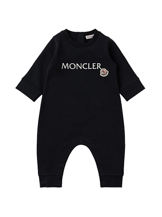 Moncler - Logo cotton baby romper