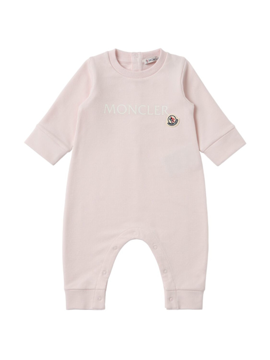 Moncler - Logo cotton baby romper