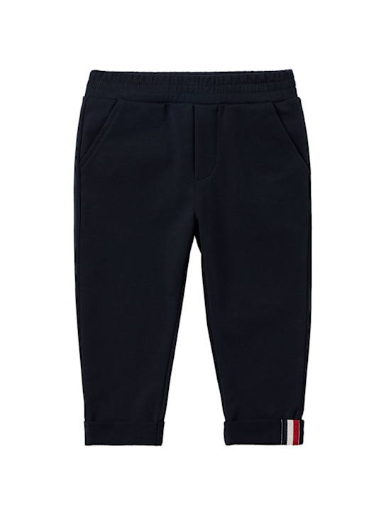 Moncler - Tricolour-Trimmed cotton sweatpants