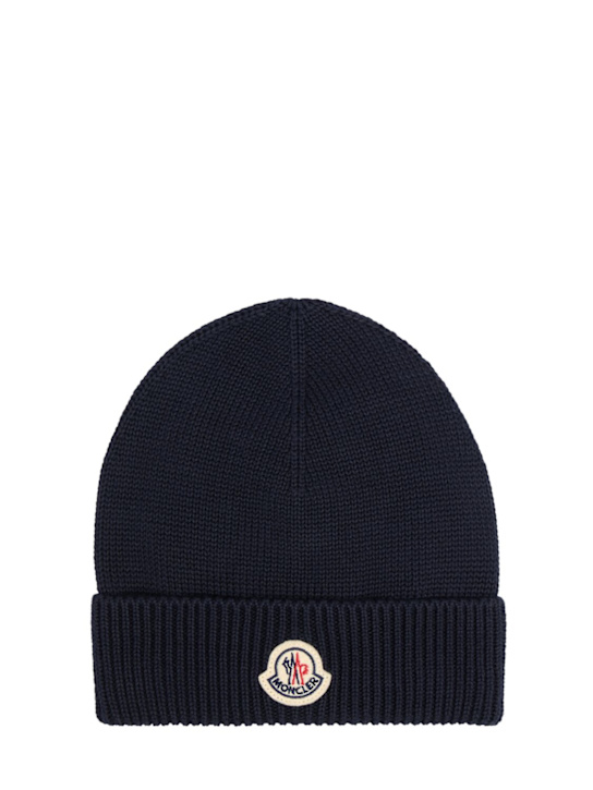 Moncler: Logo cotton beanie