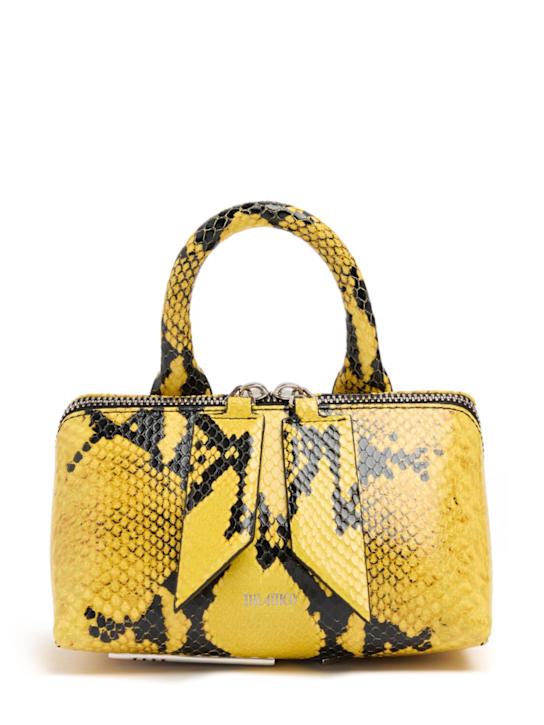 The Attico: Borsa mini Friday in pelle stampa serpente