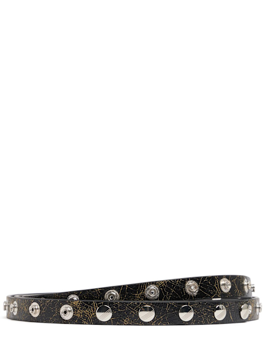 The Attico: Snap button leather belt