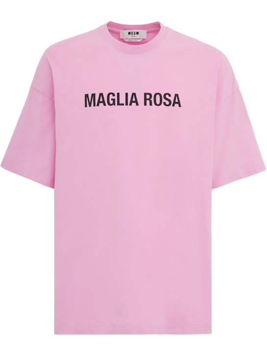 MSGM - Maglia Rosa cotton t-shirt