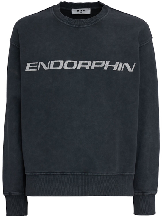 MSGM - Endorphin cotton crewneck sweatshirt