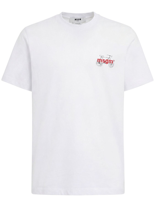 MSGM - Logo cotton t-shirt