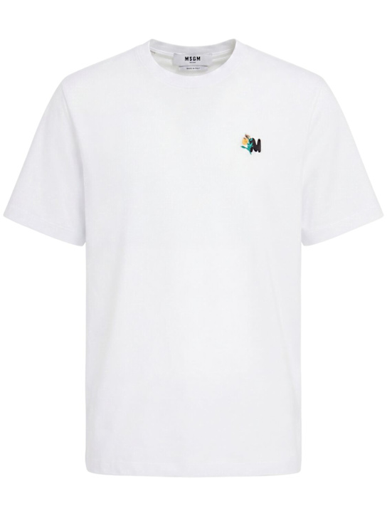 MSGM: Logo cotton t-shirt
