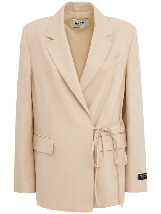 MSGM: Self-tie blazer