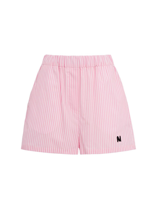 MSGM - Striped boxer-style shorts