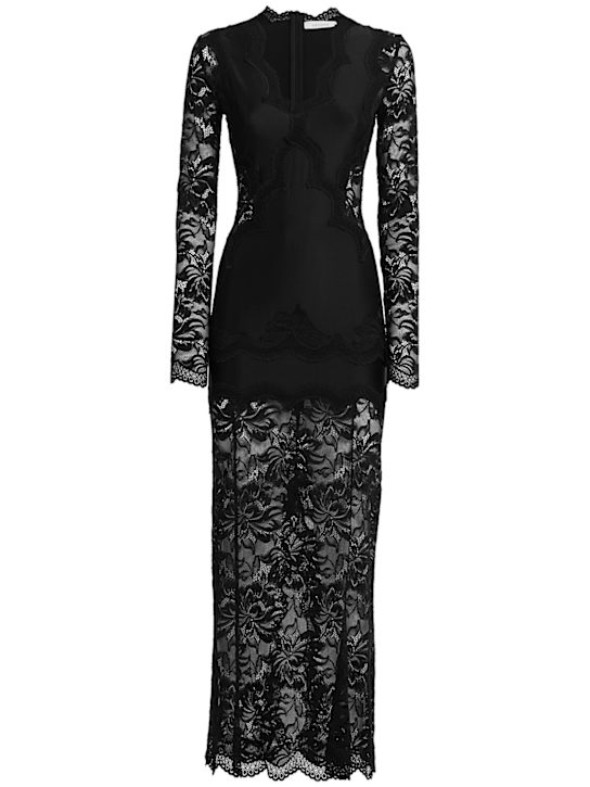 Rabanne - Stretch lace long dress