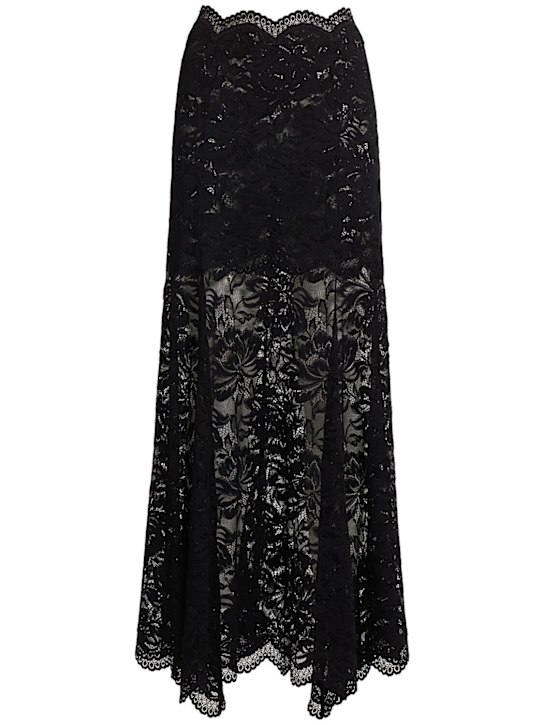 Rabanne - Stretch lace long skirt