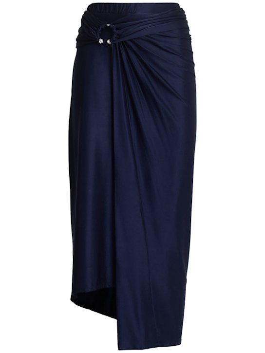 Rabanne - Viscose jersey midi skirt