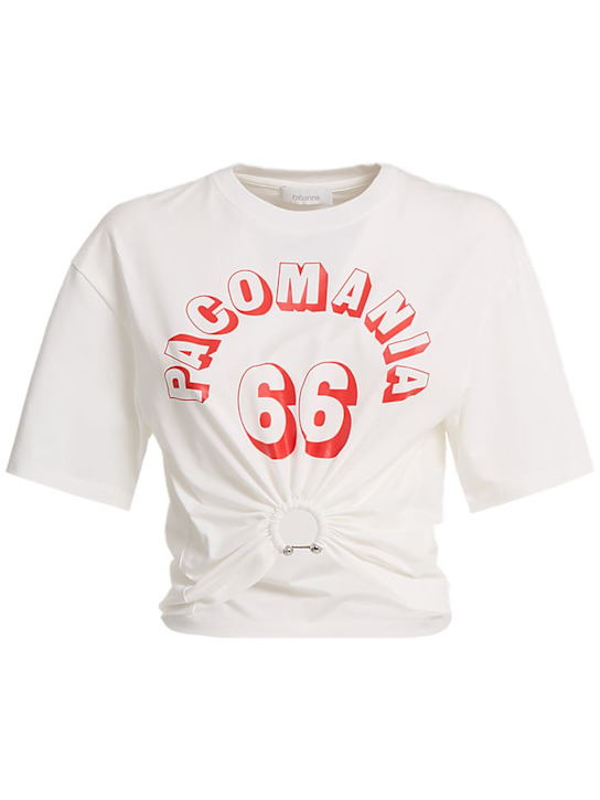 Rabanne: Pacomania printed jersey t-shirt