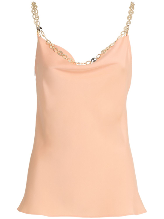 Rabanne - Double satin tank top