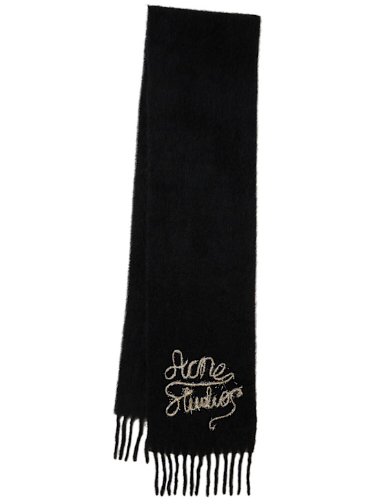 Acne Studios - Vally embroidered logo scarf