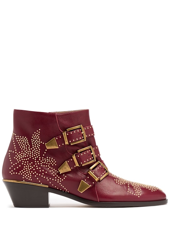 Chloé: 40mm Susan leather ankle boots