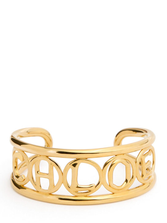 Chloé - Script logo cuff bracelet