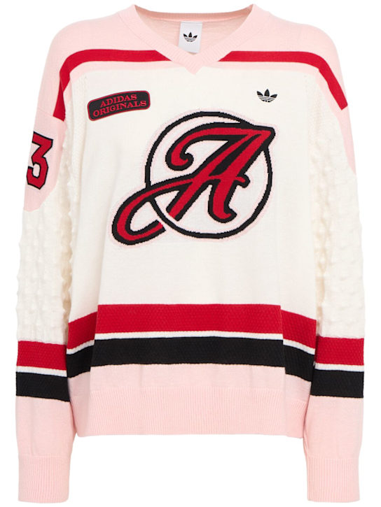 adidas Originals - Oversize knit jersey sports top