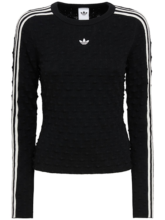 adidas Originals: Solid Spike slim knit top