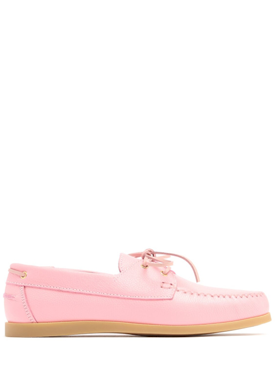 VINNY'S: Boatman grained leather shoes