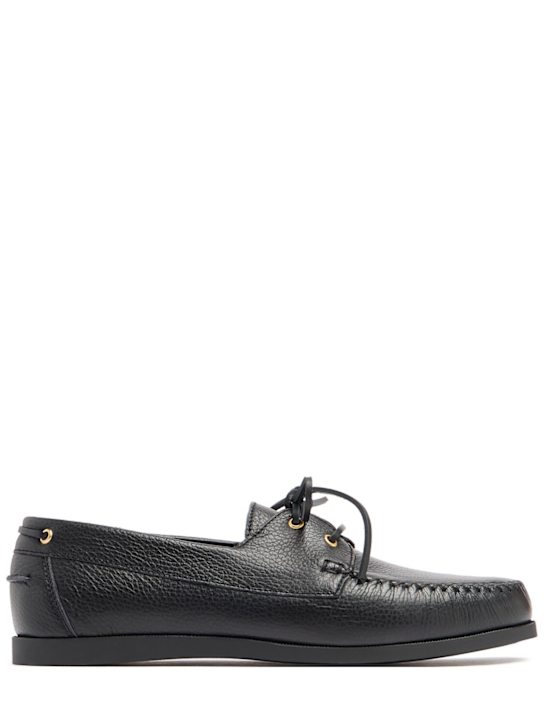 VINNY'S: Boatman grained leather shoes